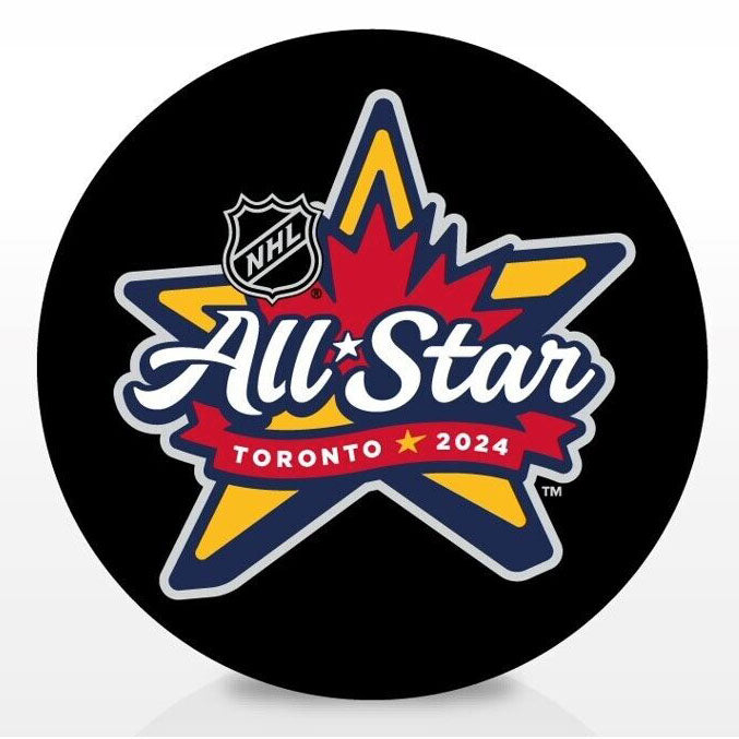 NHL produkty puk 2024 All-Star Toronto Generic Souvenir Puck Bulk - Novinka