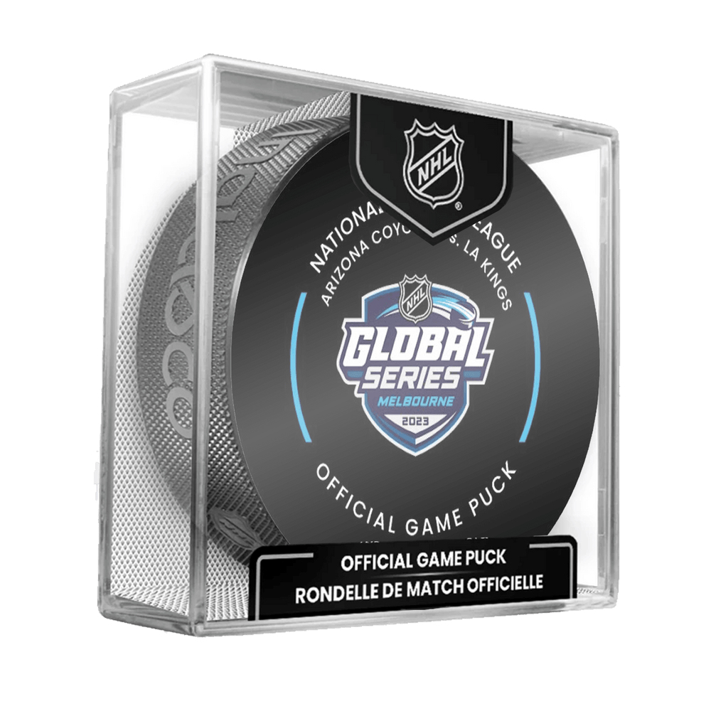 NHL produkty puk Global Series 2023 Melbourne Arizona Coyotes VS Los Angeles Kings September 23 & 24 Official Game puck - Novinka