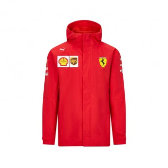 Ferrari pánska bunda s kapucňou rain red F1 Team 2020
