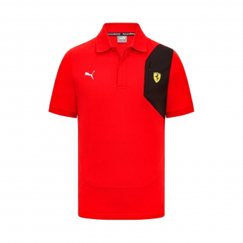 2023 Ferrari F1 Mens Logo Polo Shirt red