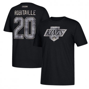 Los Angeles Kings pánske tričko black #20 Luc Robitaille Retired