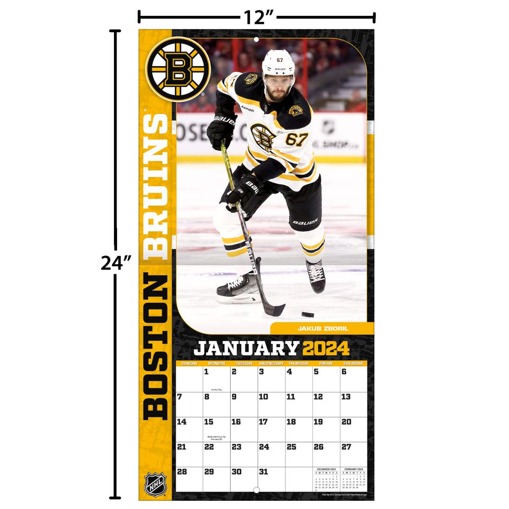 Boston Bruins kalendár 2024 Wall Calendar FANstore.sk