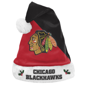 Chicago Blackhawks zimná čiapka foco colorblock santa hat