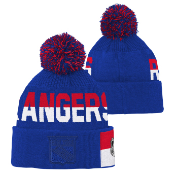 New York Rangers detská zimná čiapka Faceoff Jacquard Knit