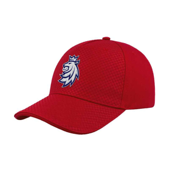 Hokejové reprezentácie čiapka baseballová šiltovka Czech republic Relax red with logo embroidery