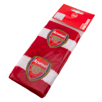 FC Arsenal potítka 2 pack red with white Wristbands