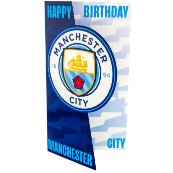 Manchester City narodeninové želanie Crest Birthday Card