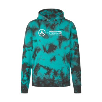 Mercedes AMG Petronas pánska mikina s kapucňou Tie Dye F1 Team 2024