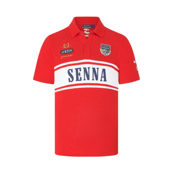 Ayrton Senna polokošeľa Legacy Patchwork red 2024