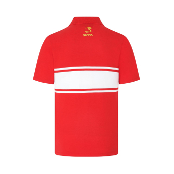 Ayrton Senna polokošeľa Legacy Patchwork red 2024