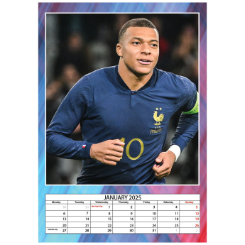 Kylian Mbappé kalendár not official KYLIAN MBAPPÉ 2025