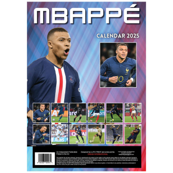 Kylian Mbappé kalendár not official KYLIAN MBAPPÉ 2025