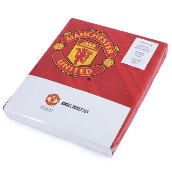 Manchester United obliečky na jednu posteľ Core Stripe Single Duvet Set