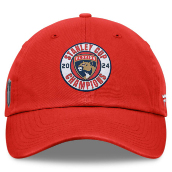 Florida Panthers čiapka baseballová šiltovka 2024 Stanley Cup Champions Core Patch Unstructured Adjustable