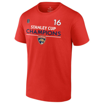 Florida Panthers pánske tričko Aleksander Barkov #16 2024 Stanley Cup Champions Authentic Pro Name & Number