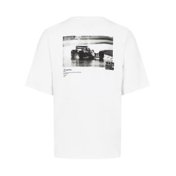 Ayrton Senna pánske tričko Heavyweight Graphic white 2024