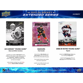 NHL boxy hokejové karty NHL 2023-24 Upper Deck Extended Series Hobby Box