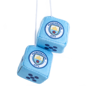 Manchester City kocky do auta blue and white dice