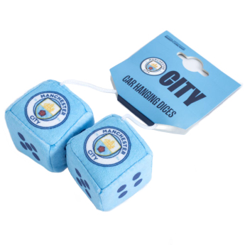 Manchester City kocky do auta blue and white dice