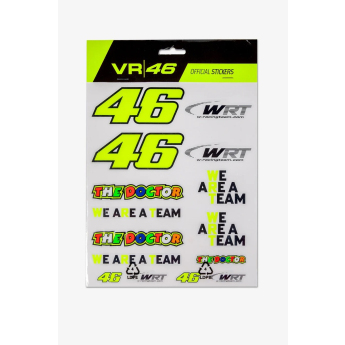 Valentino Rossi veľké samolepky VR46 WRT