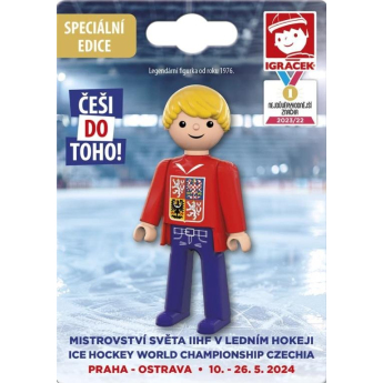 Hokejové reprezentácie figúrka man ms hockey fan red