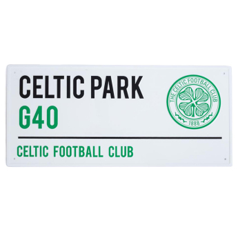 FC Celtic ceduľa na stenu White Street