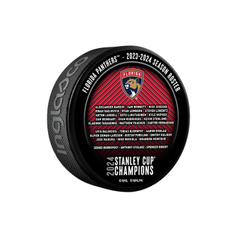 Florida Panthers puk 2024 Stanley Cup Champions Roster Souvenir Collector Puck