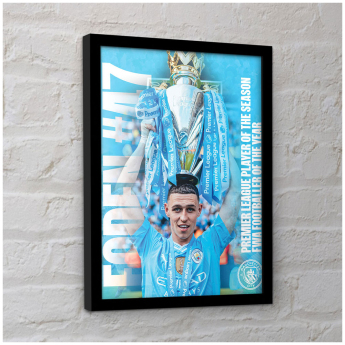 Manchester City obrázok v rámčeku Foden Framed Picture 30 x 10