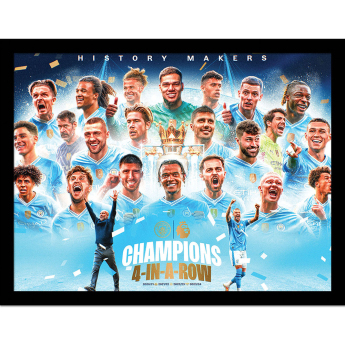 Manchester City obrázok v rámčeku Premier League Champions Framed Picture 30 x 40