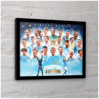 Manchester City obrázok v rámčeku Premier League Champions Framed Picture 30 x 40