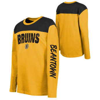 Boston Bruins detské tričko s dlhým rukávom Unbeaten Run Ls Crew Nk Tee