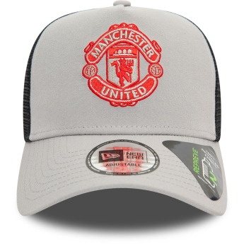 Manchester United čiapka baseballová šiltovka 9Forty Trucker grey