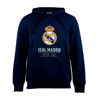 Real Madrid pánska mikina s kapucňou No25 Crest navy