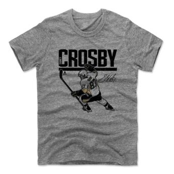 Pittsburgh Penguins pánske tričko grey Sidney Crosby #87 Hyper K 500 Level