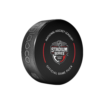 NHL produkty puk 2023 NHL Stadium Series Raleigh Official Game