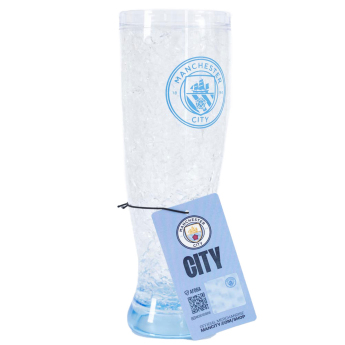 Manchester City chladič nápojov Slim Featuring a blue base