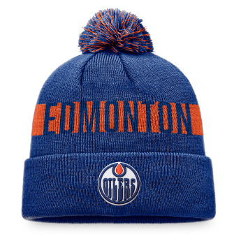 Edmonton Oilers zimná čiapka Fundamental Beanie Cuff with Pom