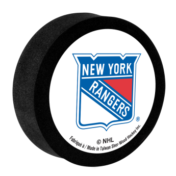 New York Rangers penový puk white Sher-Wood