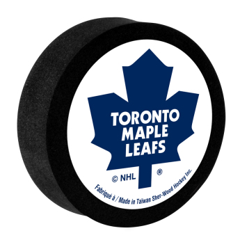 Toronto Maple Leafs penový puk White Sher-Wood