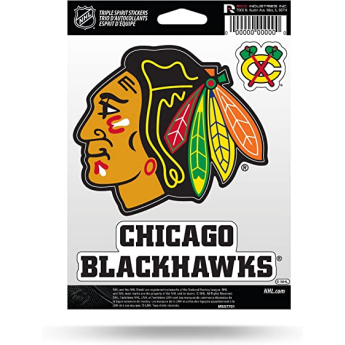 Chicago Blackhawks samolepky 3 in 1 Triple Spirit