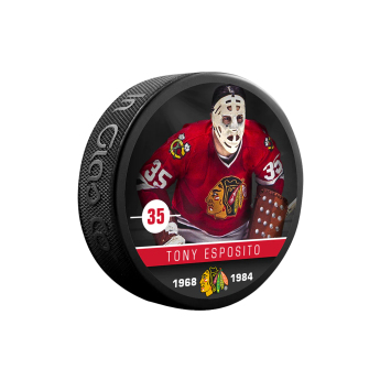 Chicago Blackhawks puk Tony Esposito #35 Souvenir Collector Hockey Puck