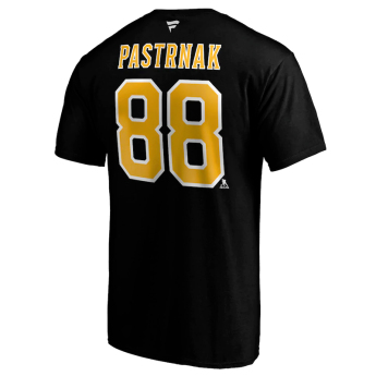 Boston Bruins pánske tričko David Pastrnak #88 Iconic Name & Number Graphic