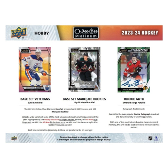 NHL boxy hokejové karty NHL 2023-24 Upper Deck O-Pee-Chee Platinum Hobby Box