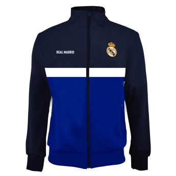 Real Madrid pánska futbalová bunda Plus azul