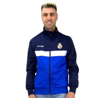 Real Madrid pánska futbalová bunda Plus azul