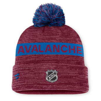 Colorado Avalanche zimná čiapka Authentic Pro Rink Beanie Cuff With POM