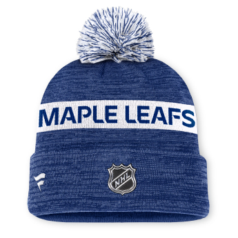 Toronto Maple Leafs zimná čiapka Authentic Pro Rink Beanie Cuff With POM