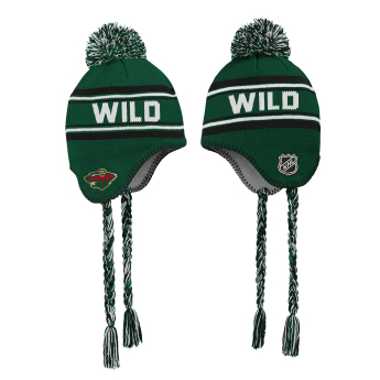 Minnesota Wild detská zimná čiapka Jacquard Tassel Knit With Pom