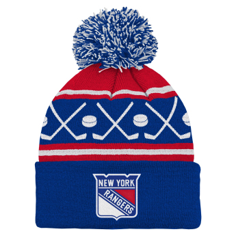 New York Rangers zimná čiapka Face-Off Cuff Pom