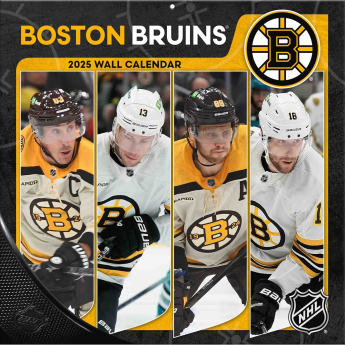 Boston Bruins kalendár 2025 Wall Calendar